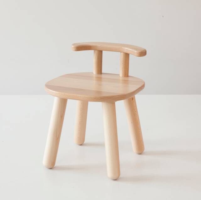 Beech Wood Kids' Chair, Natural Finish, Ages 2-7, Back To School Season Gift - image 1