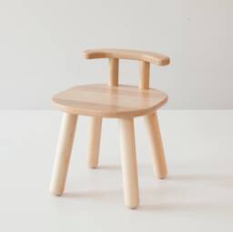Beech Wood Kids' Chair, Natural Finish, Ages 2-7, Back To School Season Gift - thumbnail 1