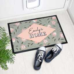Personalised Spring Blossoms Doormat - thumbnail 1