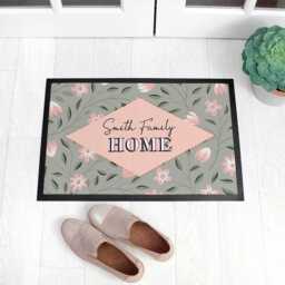 Personalised Spring Blossoms Doormat - thumbnail 2