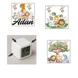 Personalized Kids Led Alarm Clock - Custom Name & Photo Birthday Gift - thumbnail 3