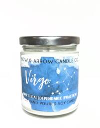 Soy Candle Zodiac Collection - Astrology Candles Constellation Virgo Celestial Gift Idea Signs