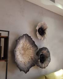 Wall Hanging Tapestry - Felt Wall Decor Hand Made Element Textile Art Sculpture