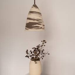 Handmade Ceramic Pendant Light Modern Wabi Sabi Chandelier - thumbnail 3