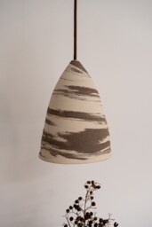 Handmade Ceramic Pendant Light Modern Wabi Sabi Chandelier - thumbnail 1