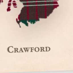 Clan Crawford Scottish Tartan Map - Of Scotland Family Wall Decor, Ready To Hang - thumbnail 4