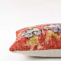 12x20 Turkish Kilim Pillow Cover Handmade Vintage Wool Carpet Cushion - thumbnail 4