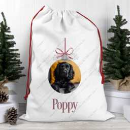 Christmas Sack, Santa Xmas Bauble, Dog Pet Gift, Sack - thumbnail 2