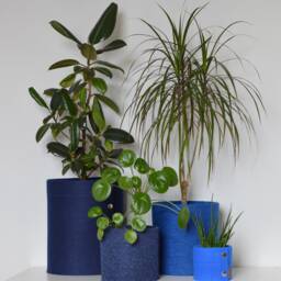 Large Plant Pot Cover Handmade From Felt, Nordic Home Decor, Indoor Felt Planter Cover, Possible in Custom Size, Houseplants Accesories - thumbnail 3