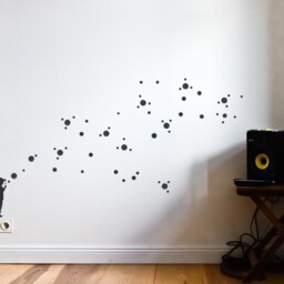 Wall Decal Soap Bubble Boy, Diy Sticker, Dots Decals, Bubbles, Banksy Stencil Style Graffiti, Urban Interior, Berlin Design - thumbnail 2