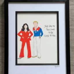 The Carpenters Hand Drawn Original Framed Artwork - thumbnail 3