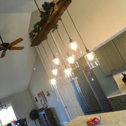 7 Pendant Wood Chandelier - Kitchen Island Chandelier Lighting Flush Or Hanging Pendants Design Your Own Hangout - thumbnail 3