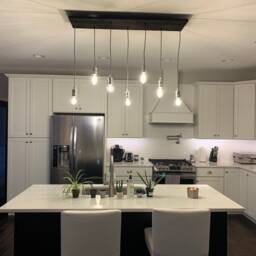 7 Pendant Wood Chandelier - Kitchen Island Chandelier Lighting Flush Or Hanging Pendants Design Your Own Hangout - thumbnail 2