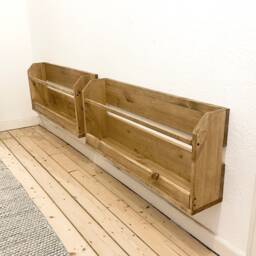Shoe Rack Made Of Sustainable Wood With An Oak Finish - Hallway Country-Style Shoe Storage - thumbnail 4