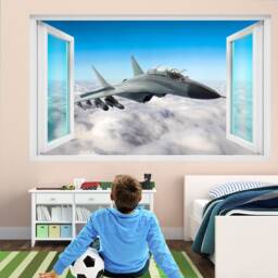 Jet Aircraft Military Wall Sticker Mural Decal Poster Print Art Kids Bedroom Home Decor Ek18 - thumbnail 2