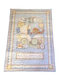 Baby Quilt, Bedding, Boy's Nursery, Boy Play Mat, Blanket, Comforter, Crib Cot Wrap - thumbnail 1