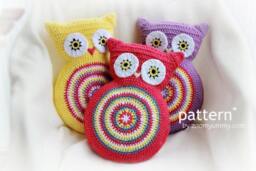 Crochet Pattern - Owl Cushion - Pattern No. 007 Instant Digital Download - thumbnail 2