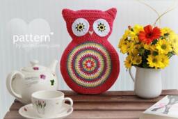 Crochet Pattern - Owl Cushion - Pattern No. 007 Instant Digital Download - thumbnail 3