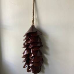 Ceramic Tile Art, Wall Decor, Hanging, Earthy Art - thumbnail 4