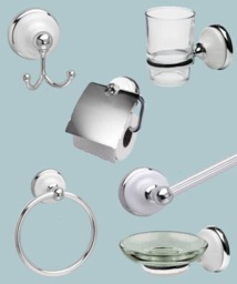 Polished Chrome 6 Piece Bathroom Set