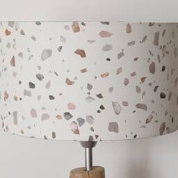 Terrazzo Pattern Lampshade/Pendant Light, Perfect For A Newborn's Room, Baby's Or As Trendy Mineral Decoration, Ideal Christmas Gift - thumbnail 2