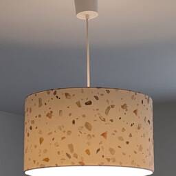 Terrazzo Pattern Lampshade/Pendant Light, Perfect For A Newborn's Room, Baby's Or As Trendy Mineral Decoration, Ideal Christmas Gift - thumbnail 3