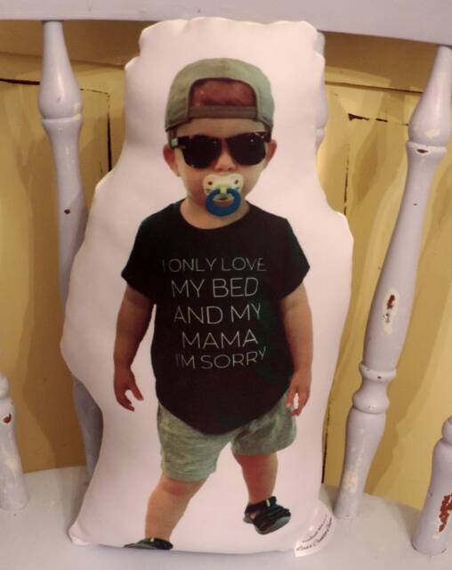 Huggable Personalized Child Or Baby Photo Gift Pillow For Mom Grandma - image 1