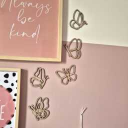 Whimsical Wooden Butterfly Wall Set - Laser Cut Acrylic Or Wood Custom Colour Nursery Decor Kids Room Butterflies Boho Art - thumbnail 1