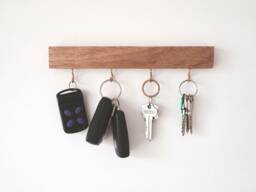 Handcrafted Wood Key Holder - Meranti Or Pine Entryway Organizer