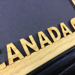 Canada Picture Frame - 5x7 Holds 4x6 Photo Vacation Frame, Gift For Traveler, Personalized Canadian - thumbnail 3