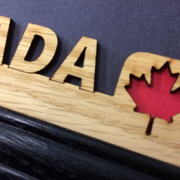 Canada Picture Frame - 5x7 Holds 4x6 Photo Vacation Frame, Gift For Traveler, Personalized Canadian - thumbnail 2