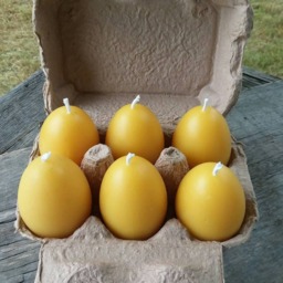 Beeswax Egg Candles - Set Of 6 Pure Michigan - thumbnail 2