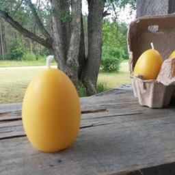 Beeswax Egg Candles - Set Of 6 Pure Michigan - thumbnail 3