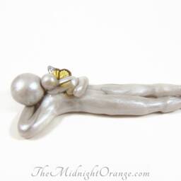 Angel Baby Memorial Clay Sculpture - Father Loss Gift - thumbnail 3