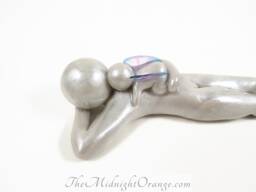 Angel Baby Memorial Clay Sculpture - Father Loss Gift - thumbnail 1