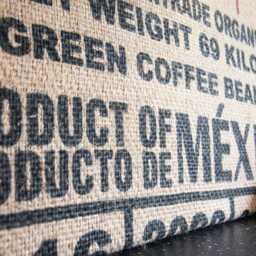 Framed Coffee Sack Wall Art Native-Inspired Burlap Print - 70x50cm - thumbnail 2