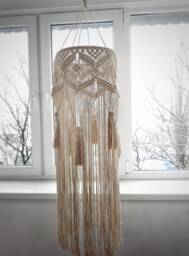 Macrame Chandelier Large Macrame Ceiling Hanging Bohemian Home Boho Wedding Decor With Tassels Meditation Accessories Yoga Room Idea