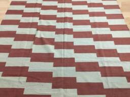 Handwoven Modern Kilim Rug, Bohemian Oushak Area Rug - 298 X 196 cm - thumbnail 3