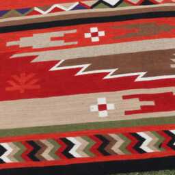 Southwestern Tribal Kilim Dhurry Handmade Area Rug 100% Wool Small Kelim 3x5 Ft 90x150cm - Made in India - thumbnail 4