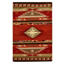Southwestern Tribal Kilim Dhurry Handmade Area Rug 100% Wool Small Kelim 3x5 Ft 90x150cm - Made in India - thumbnail 3