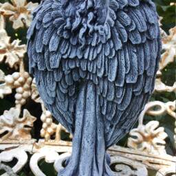 Solid Concrete Antique Style Angel Statue Aged Look Memorial Garden - thumbnail 2