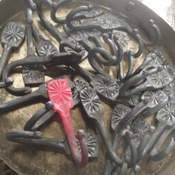 2x Forged Coat Hooks - Towel Holder Key Hanger Bag Blacksmith Made 100% Handmade Black Wrought Iron Price For Two Hook - thumbnail 4