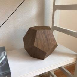 Icosohedron Wood Sculpture - thumbnail 4