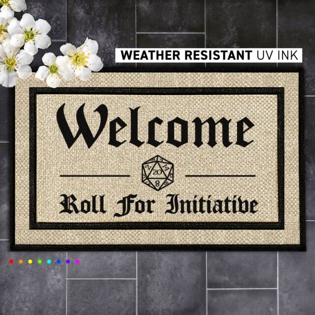Custom Roll For Initiative Doormat - Add A Personal Touch To Your Entryway - image 1