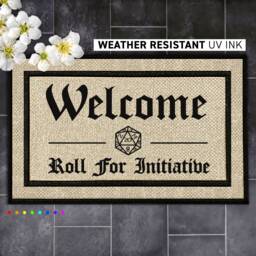 Custom Roll For Initiative Doormat - Add A Personal Touch To Your Entryway