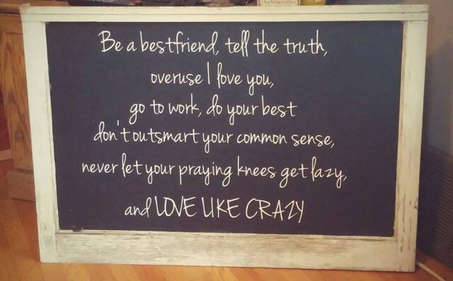 Love Like Crazy Vinyl Wall Quote. Chalkboard Not Included. - Vinyl Decal - image 1