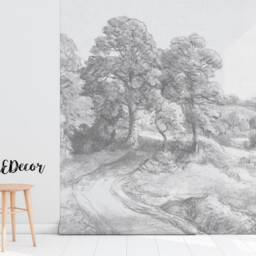Forest Countryside Wall Mural, Self Adhesive, Peel & Stick, Removable Wallpaper, Classic, Repositionable, Decor, Decal #151 - thumbnail 2