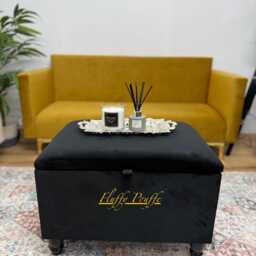 Siara Storage Ottoman Footstool Coffee Table Pouffe Bench Chesterfield Declutter Living Space - thumbnail 2