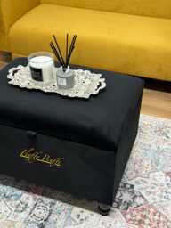 Siara Storage Ottoman Footstool Coffee Table Pouffe Bench Chesterfield Declutter Living Space
