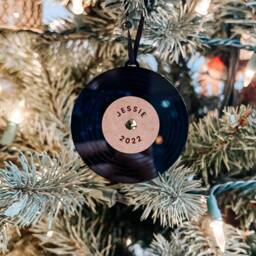 Customized Record Ornament - Custom Christmas Vinyl Music Lover Personalized - thumbnail 3